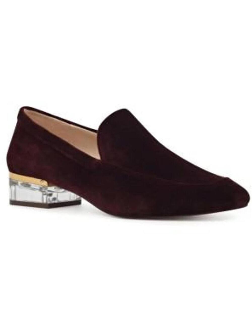New velvet Nine West BUrgundy small heel so adorable unique 10